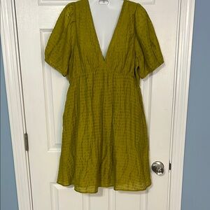 Madewell Chic Olive Women's Mini Dress